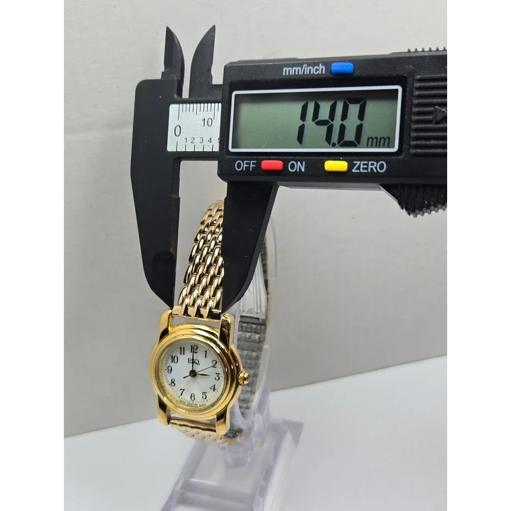 Womens Vintage ESQ Esquire by Movado Swiss Quartz Gold Tone Watch New Battery
